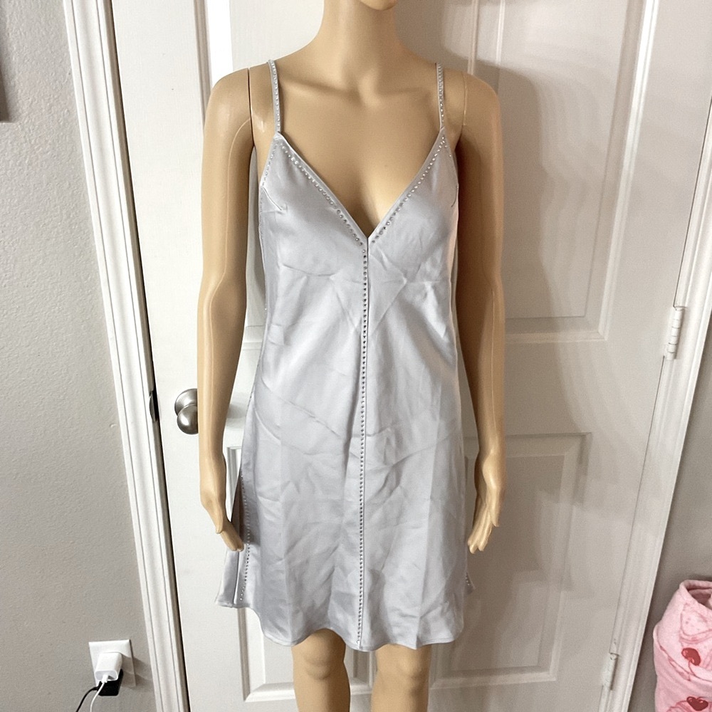 Victorias Secret Gray Slip Dress